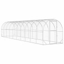 VidaXL Kurnik srebrny 1000 x 200 x 200 cm Stal ocynkowana