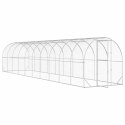 VidaXL Kurnik srebrny 1000 x 200 x 200 cm Stal ocynkowana