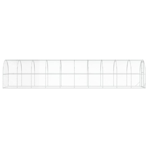 VidaXL Kurnik srebrny 1000 x 200 x 200 cm Stal ocynkowana