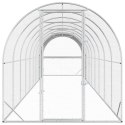 VidaXL Kurnik srebrny 1000 x 200 x 200 cm Stal ocynkowana
