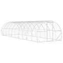VidaXL Kurnik srebrny 1000 x 300 x 200 cm Stal ocynkowana