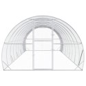 VidaXL Kurnik srebrny 1000 x 300 x 200 cm Stal ocynkowana
