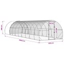 VidaXL Kurnik srebrny 1000 x 300 x 200 cm Stal ocynkowana