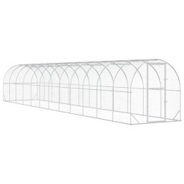 VidaXL Kurnik srebrny 1200 x 200 x 200 cm Stal ocynkowana