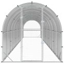 VidaXL Kurnik srebrny 1200 x 200 x 200 cm Stal ocynkowana