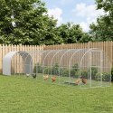 VidaXL Kurnik srebrny 1200 x 200 x 200 cm Stal ocynkowana