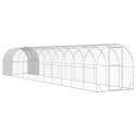 VidaXL Kurnik srebrny 1200 x 200 x 200 cm Stal ocynkowana