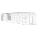 VidaXL Kurnik srebrny 1200 x 200 x 200 cm Stal ocynkowana