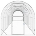 VidaXL Kurnik srebrny 1200 x 200 x 200 cm Stal ocynkowana