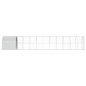 VidaXL Kurnik srebrny 1200 x 200 x 200 cm Stal ocynkowana