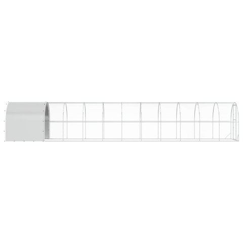 VidaXL Kurnik srebrny 1200 x 200 x 200 cm Stal ocynkowana