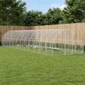 VidaXL Kurnik srebrny 1200 x 300 x 200 cm Stal ocynkowana