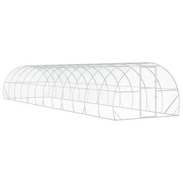 VidaXL Kurnik srebrny 1200 x 300 x 200 cm Stal ocynkowana