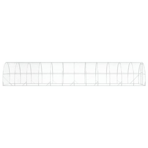 VidaXL Kurnik srebrny 1200 x 300 x 200 cm Stal ocynkowana