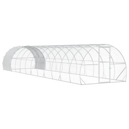 VidaXL Kurnik srebrny 1200 x 300 x 200 cm Stal ocynkowana