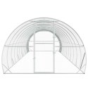 VidaXL Kurnik srebrny 1200 x 300 x 200 cm Stal ocynkowana