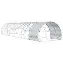 VidaXL Kurnik srebrny 1200 x 300 x 200 cm Stal ocynkowana