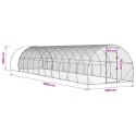 VidaXL Kurnik srebrny 1200 x 300 x 200 cm Stal ocynkowana