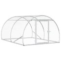 VidaXL Kurnik srebrny 200 x 150 x 100 cm Stal ocynkowana
