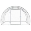 VidaXL Kurnik srebrny 200 x 150 x 100 cm Stal ocynkowana