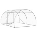 VidaXL Kurnik srebrny 200 x 150 x 100 cm Stal ocynkowana