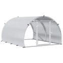 VidaXL Kurnik srebrny 200 x 150 x 100 cm Stal ocynkowana