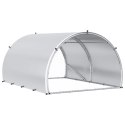 VidaXL Kurnik srebrny 200 x 150 x 100 cm Stal ocynkowana