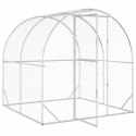 VidaXL Kurnik srebrny 200 x 200 x 200 cm Stal ocynkowana
