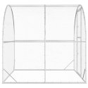 VidaXL Kurnik srebrny 200 x 200 x 200 cm Stal ocynkowana