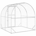 VidaXL Kurnik srebrny 200 x 200 x 200 cm Stal ocynkowana