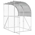 VidaXL Kurnik srebrny 200 x 200 x 215 cm Stal ocynkowana
