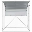 VidaXL Kurnik srebrny 200 x 200 x 215 cm Stal ocynkowana