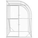 VidaXL Kurnik srebrny 200 x 200 x 215 cm Stal ocynkowana