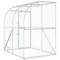 VidaXL Kurnik srebrny 200 x 200 x 215 cm Stal ocynkowana