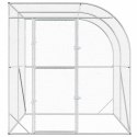 VidaXL Kurnik srebrny 200 x 200 x 215 cm Stal ocynkowana