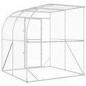VidaXL Kurnik srebrny 200 x 200 x 215 cm Stal ocynkowana