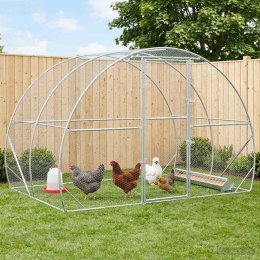 VidaXL Kurnik srebrny 200 x 300 x 200 cm Stal ocynkowana
