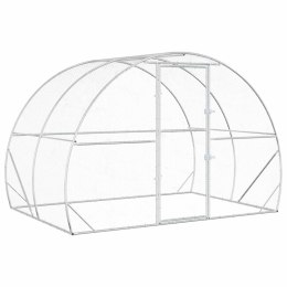 VidaXL Kurnik srebrny 200 x 300 x 200 cm Stal ocynkowana