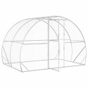 VidaXL Kurnik srebrny 200 x 300 x 200 cm Stal ocynkowana