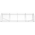 VidaXL Kurnik srebrny 400 x 150 x 100 cm Stal ocynkowana