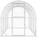 VidaXL Kurnik srebrny 400 x 200 x 200 cm Stal ocynkowana