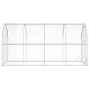 VidaXL Kurnik srebrny 400 x 200 x 200 cm Stal ocynkowana