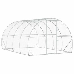 VidaXL Kurnik srebrny 400 x 300 x 200 cm Stal ocynkowana