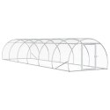 VidaXL Kurnik srebrny 600 x 150 x 100 cm Stal ocynkowana