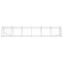 VidaXL Kurnik srebrny 600 x 150 x 100 cm Stal ocynkowana