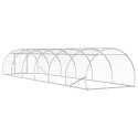 VidaXL Kurnik srebrny 600 x 150 x 100 cm Stal ocynkowana