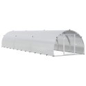 VidaXL Kurnik srebrny 600 x 150 x 100 cm Stal ocynkowana