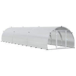 VidaXL Kurnik srebrny 600 x 150 x 100 cm Stal ocynkowana