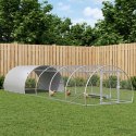 VidaXL Kurnik srebrny 600 x 150 x 100 cm Stal ocynkowana