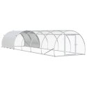 VidaXL Kurnik srebrny 600 x 150 x 100 cm Stal ocynkowana